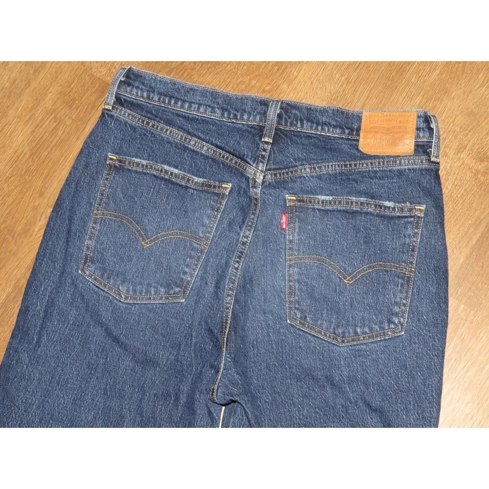 Women's Levi's Premium Denim Big E 70's‎ High Slim Straight Leg Jeans 32 X 30